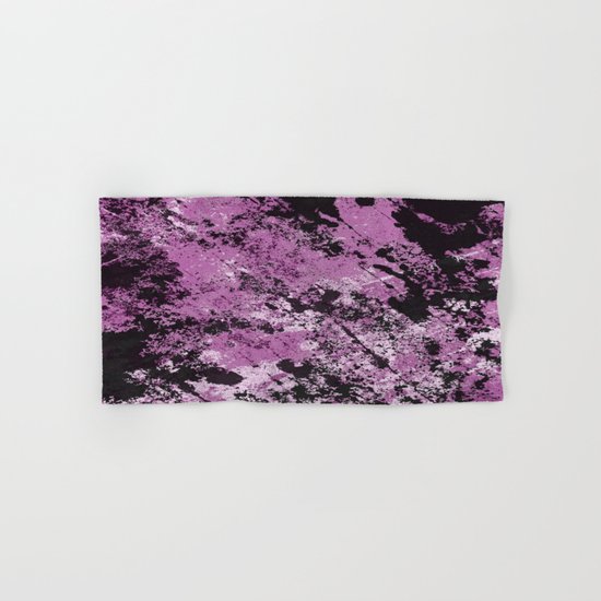 Abstract Texture Deux - Purple, White and Black Hand & Bath Towel