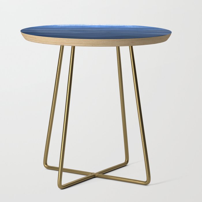 Indigo Abstract Side Table