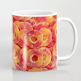 Gummy Sour Peach Rings Photo Pattern Mug