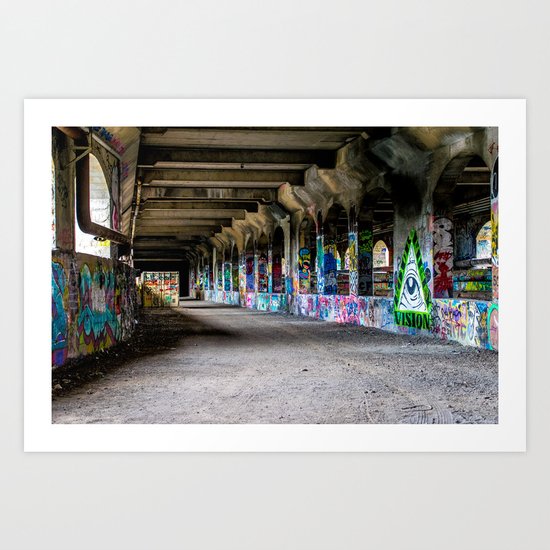 Down the Hall Art Print