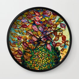 Le grand flower bouquet in vase by Seraphine Louis Wall Clock