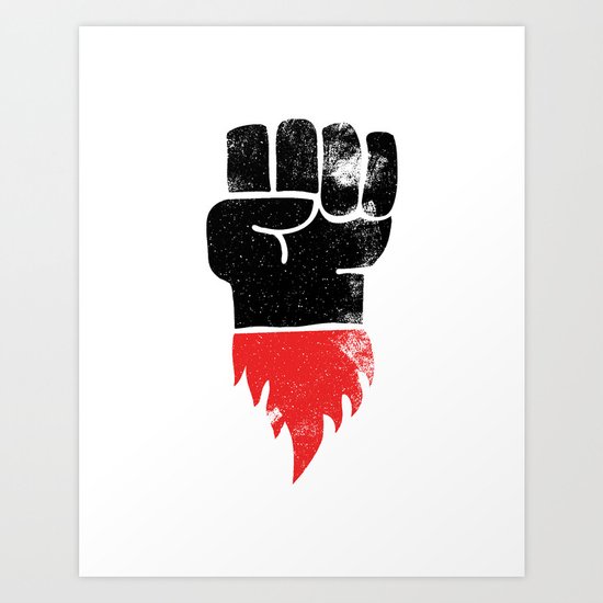 Resist Fist Art Print