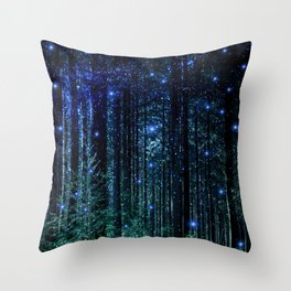 Magical Woodland Throw Pillow