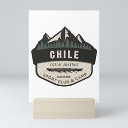 Kayaking in chile Mini Art Print