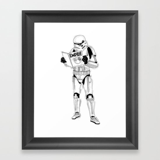 Stormtrooper Empire Framed Art Print
