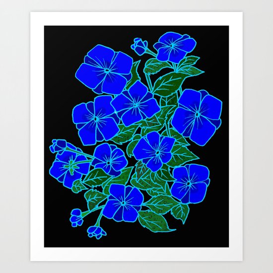 Blue Violets #6 Art Print