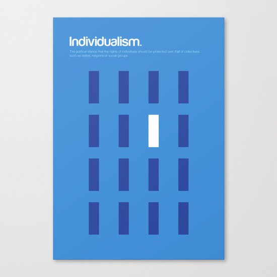 Individualism Canvas Print