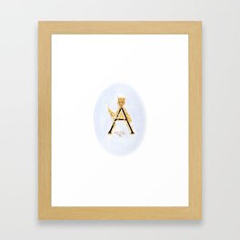 A is for an Argument between a Fox and Three Mice Framed Art Print
