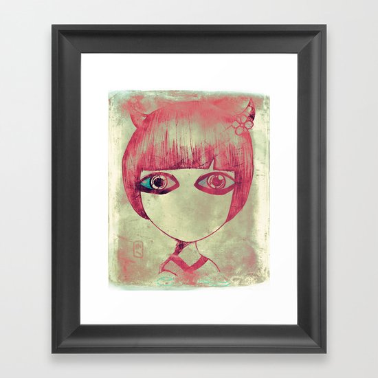 dark side Framed Art Print