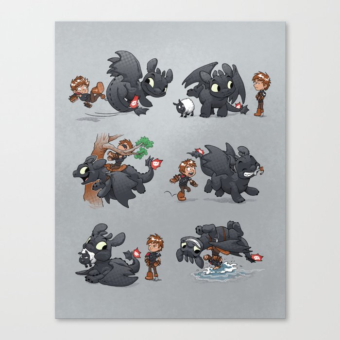How Not to Train Your Dragon Canvas Print