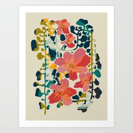 colorful orchid Art Print