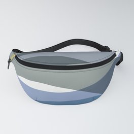 Abstract Waves Pattern Fanny Pack