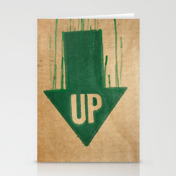 up is down Stationery Cards