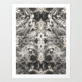 Pattern inspired by Rorschach 004 Art Print