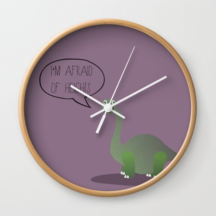 Dinophobia Wall Clock