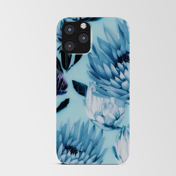 Blue Dreamy Florals - Proteas iPhone Card Case