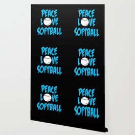 Peace love softball Wallpaper