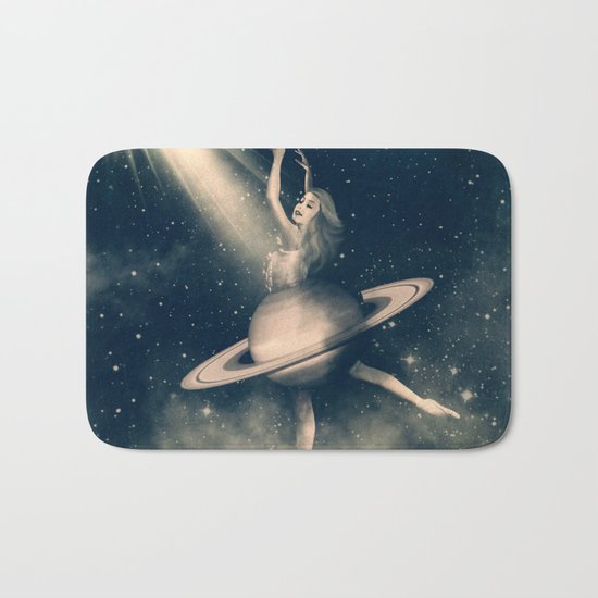 When Saturn Starts Dancing Bath Mat