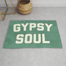 Gypsy Soul Slogan Rug | Graphicdesign, Romany, Flowers, Travel, Saying, Hippie, Funny, Humour, Trendy, Vacation 