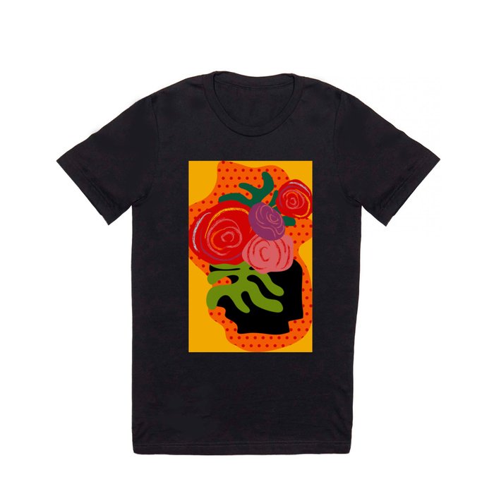 bold minimal roses with love T Shirt