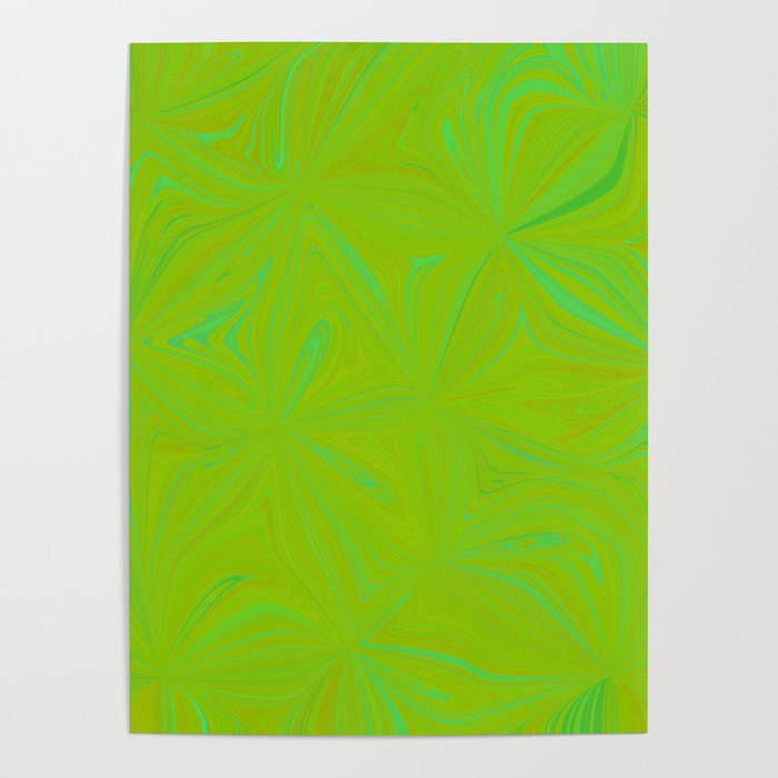 Lime Time Pinwheels Poster
