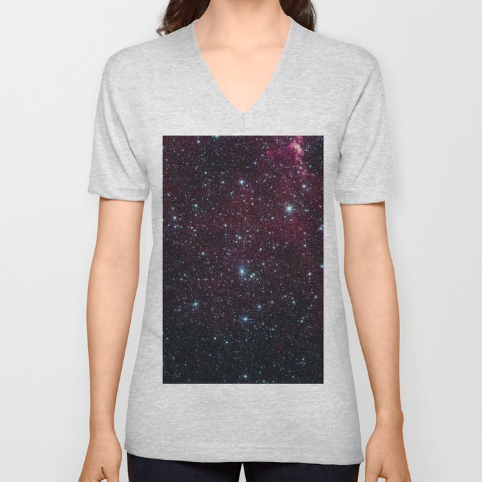 Deep Space Stars  V Neck T Shirt