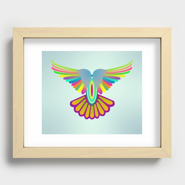 Wings Let's Fly! Recessed Framed Print
