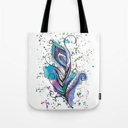 Peacock Feather Tote Bag