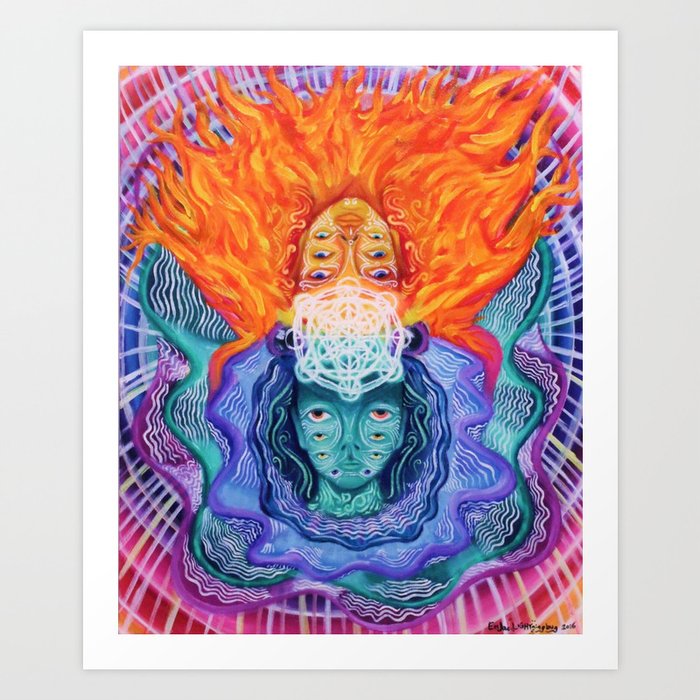Twin flame Art Print