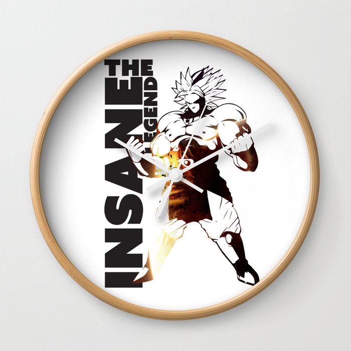 Dbz Broly Art Decal Wall Clock