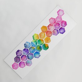 Rainbow Honeycomb Yoga Mat