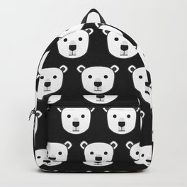 Polar Bear Pattern (Black) Backpack