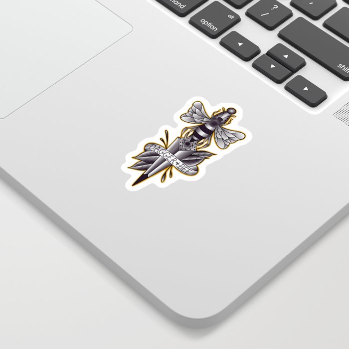 Dagger And Bee Sticker