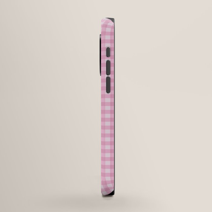 Gingham Plaid Pattern - Pastel Pink