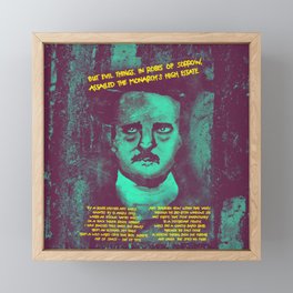 Edgar Allan Poe Framed Mini Art Print