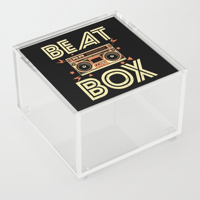 Cool Beat Box Retro Music Acrylic Box