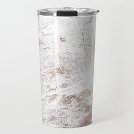 Rose And White Marble Collection Travel Mug