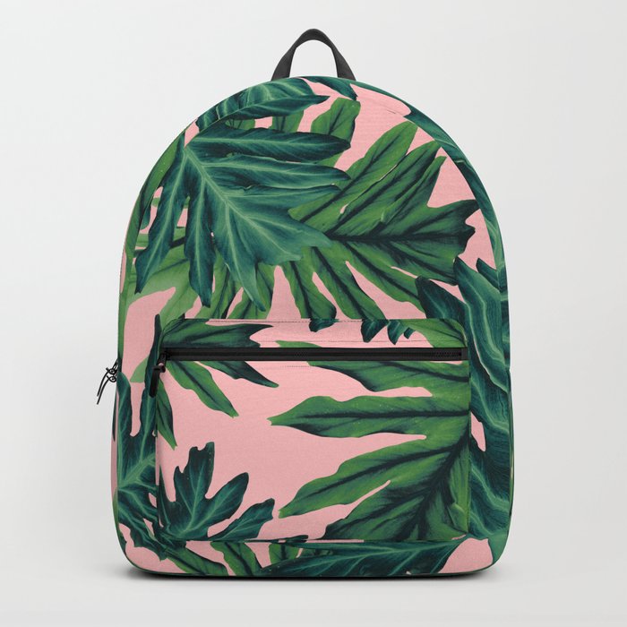 Philo Hope - Tropical Jungle Leaves Pattern #2 #tropical #decor #art #society6 Backpack
