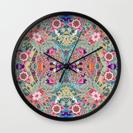 Mandala - Turquoise Boho Wall Clock