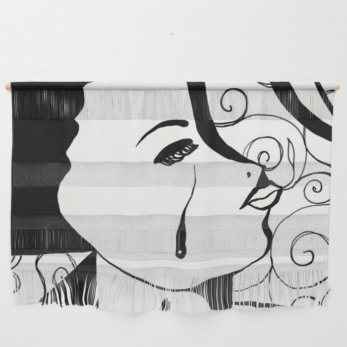 The Hurt In Black & White III Wall Hanging