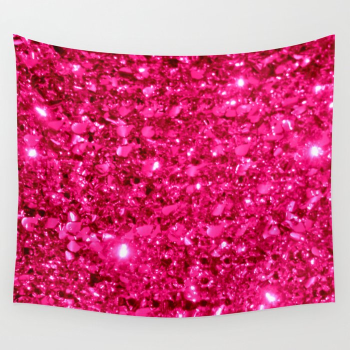 SparklE Hot Pink Wall Tapestry by 2sweet4words Designs Society6