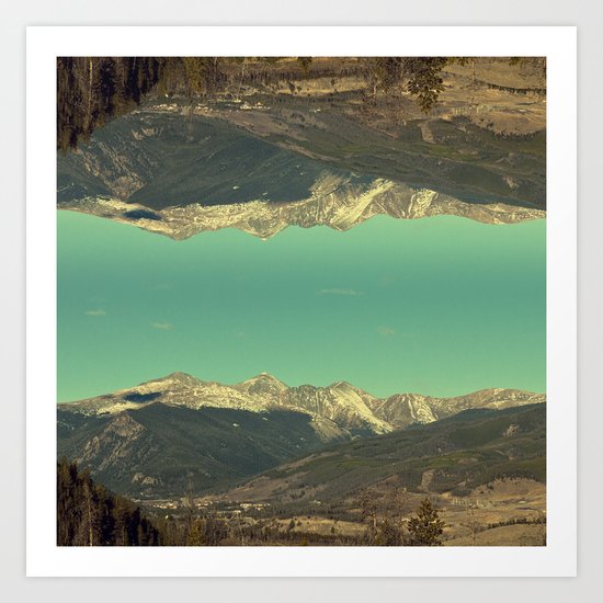 good afternoon mountains Art Print