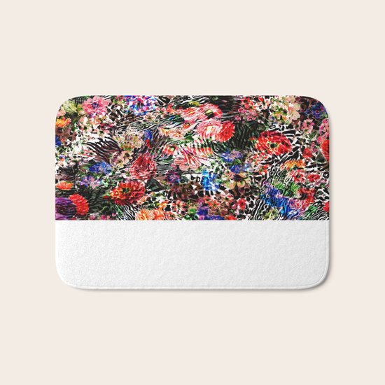Floral Abstract Bath Mat