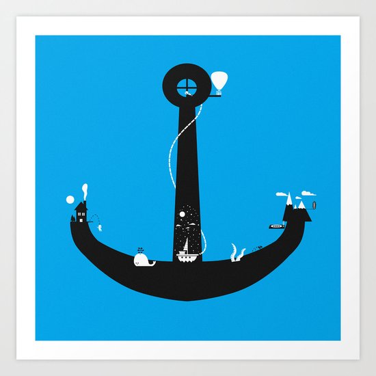 Adventure Is My Anchor Art Print