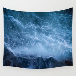 Waves from above Wall Tapestry