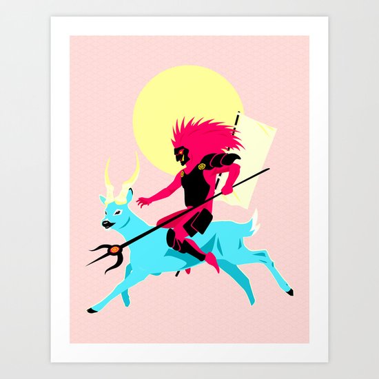Sato the Water Demon Art Print