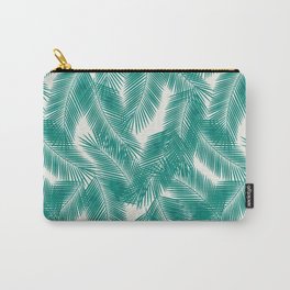Green Tropical Palm Leaves Carry-All Pouch