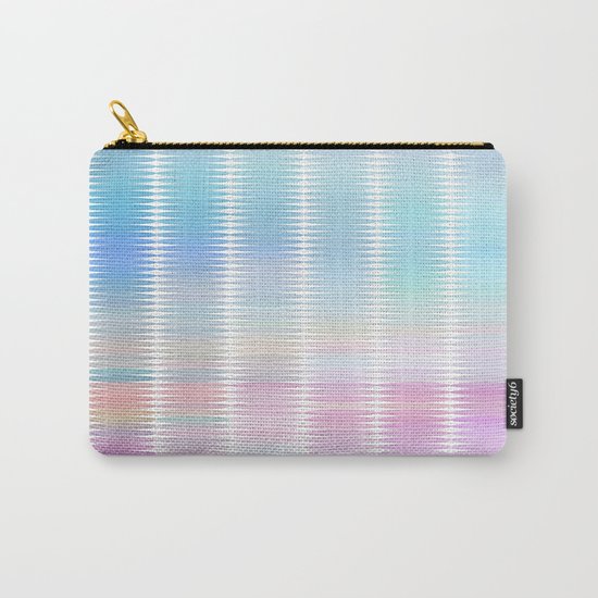 Soft Pastel Oval Geometric Abstract Carry-All Pouch