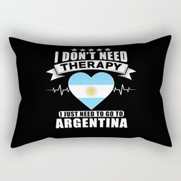 Argentina I do not need Therapy Rectangular Pillow