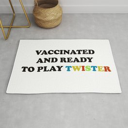 vaccinated! Area & Throw Rug